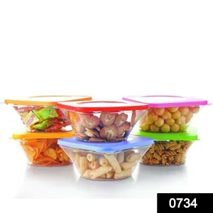 0734 Airtight Kitchen Food Storage Multi Use Containers 4pc (700 ml)