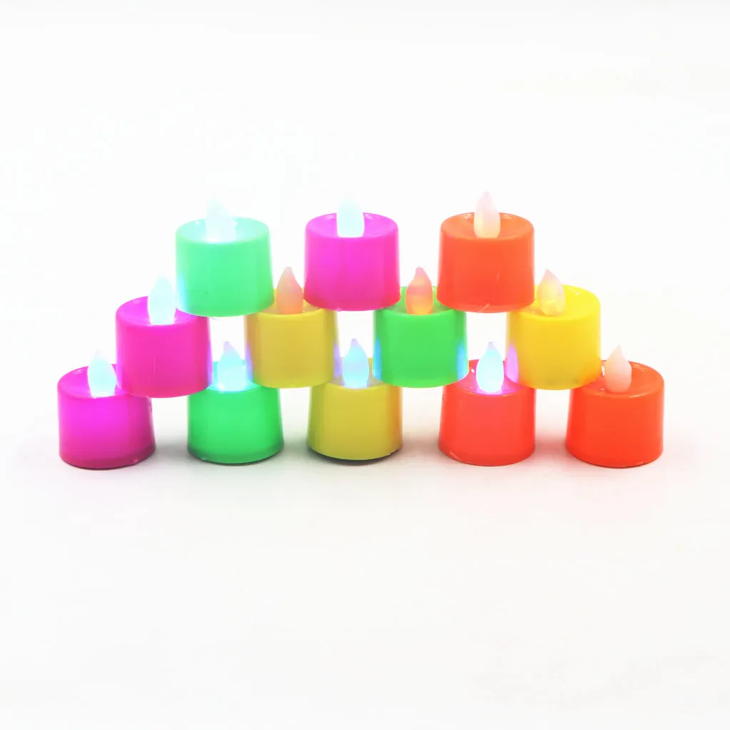 12pcs LED Candles Multicolor Flameless Color Changing Tea Light Candle