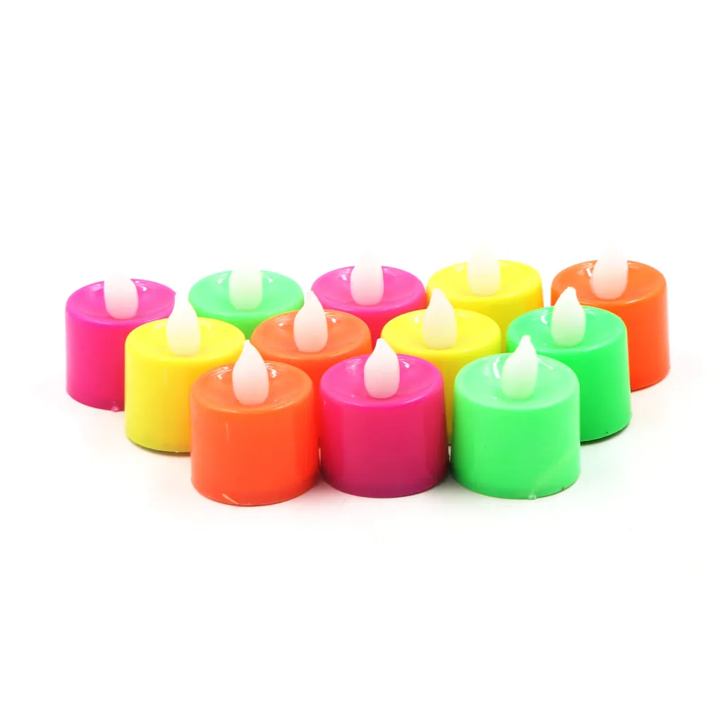 12pcs LED Candles Multicolor Flameless Color Changing Tea Light Candle