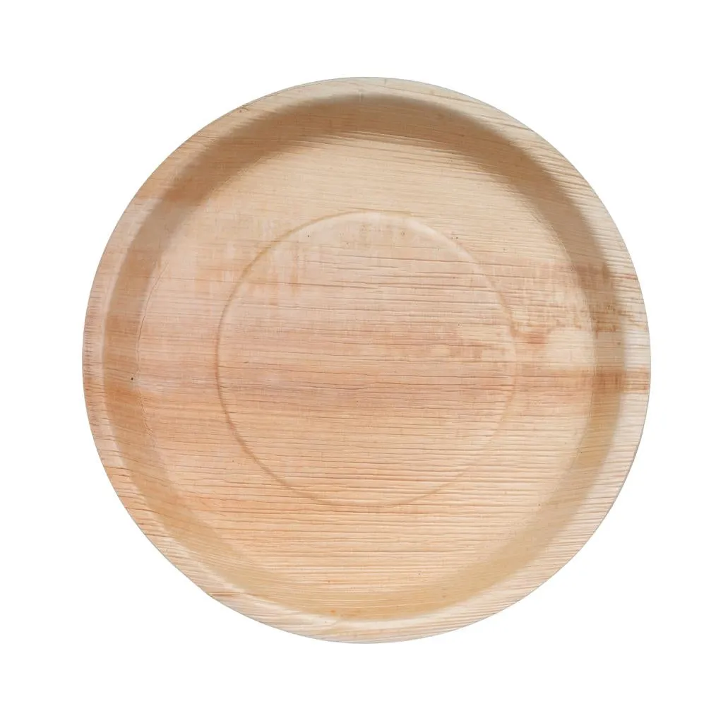 14 Inch Round Disposable Palm Leaf Trays