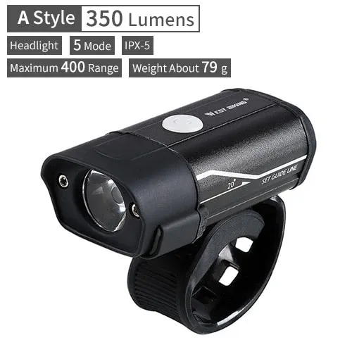 3000 Lumen Bike Light 3 LED 5200mAh USB Rechargeable MTB Front Rear Lamp Waterproof Flashlight With 2 Brackets