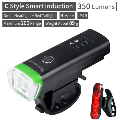 3000 Lumen Bike Light 3 LED 5200mAh USB Rechargeable MTB Front Rear Lamp Waterproof Flashlight With 2 Brackets