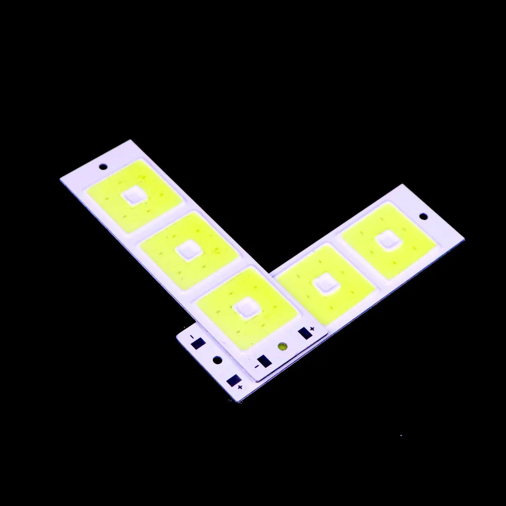 3.7v - 4V Big and small square shape COB led light [ Color - Cool White ]