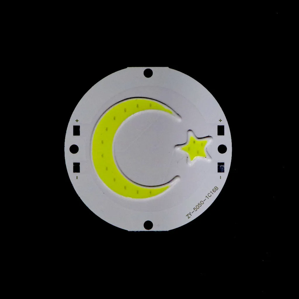 3v-3.7V Moon Star COB led Light [ Color - Cool White ]