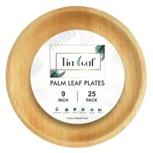 9 Inch Round Disposable Palm Leaf Plates