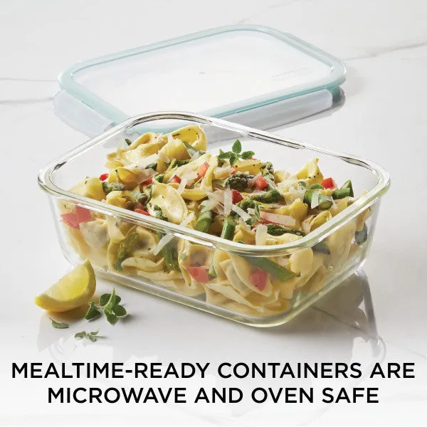 Airtight-Leakproof Borosilicate Glass Food Storage-Rectangle