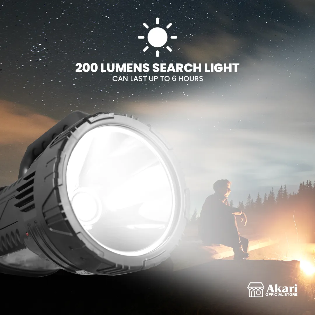 Akari Rechargeable 15W Portabeam Searchlight (ARL-6608)