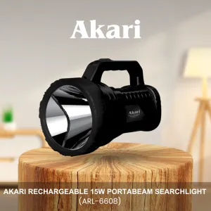 Akari Rechargeable 15W Portabeam Searchlight (ARL-6608)