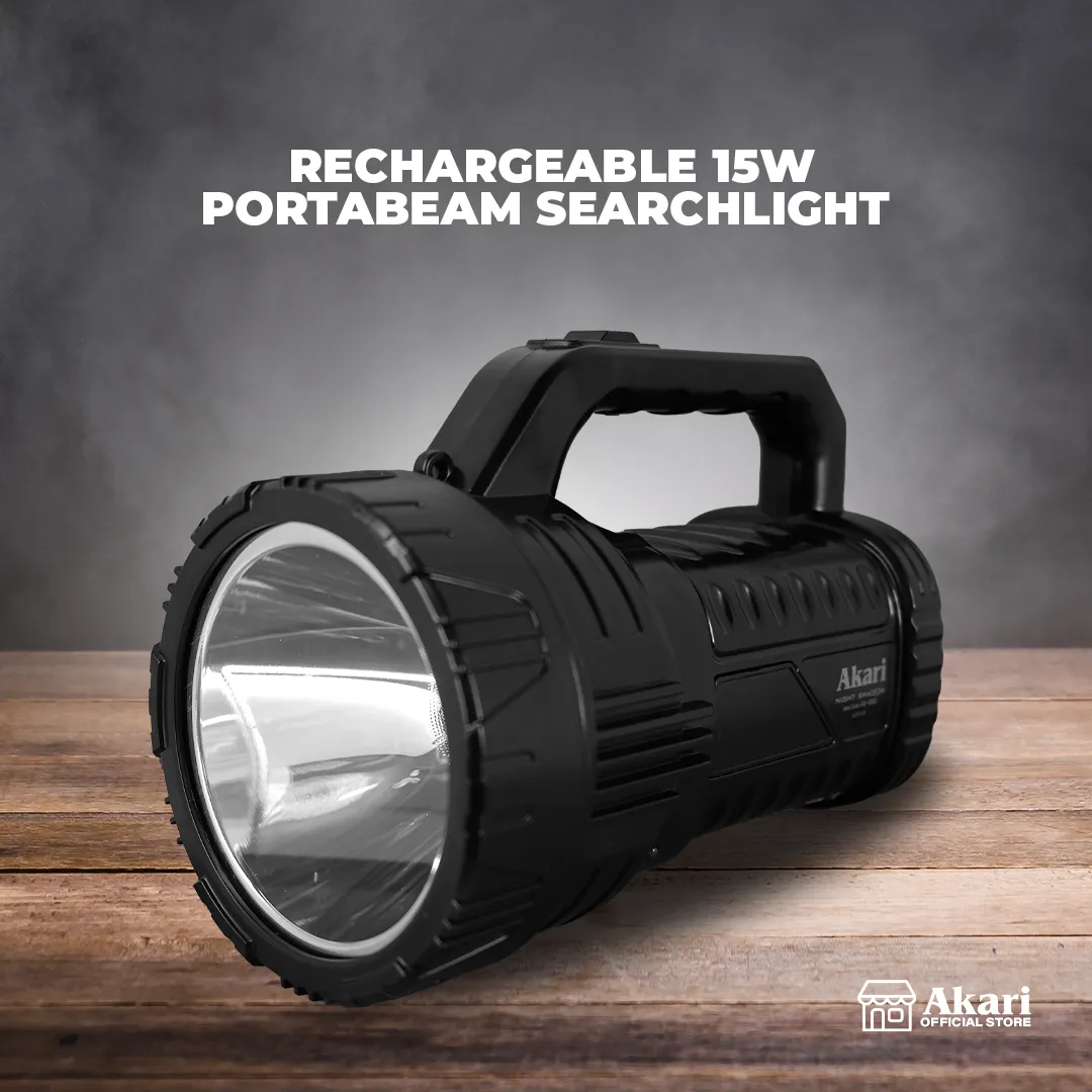 Akari Rechargeable 15W Portabeam Searchlight (ARL-6608)