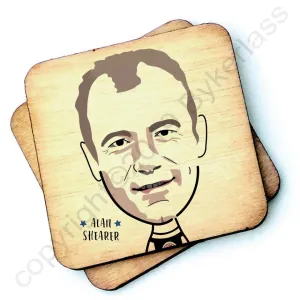 Alan Shearer - Character Wooden Coaster - RWC1