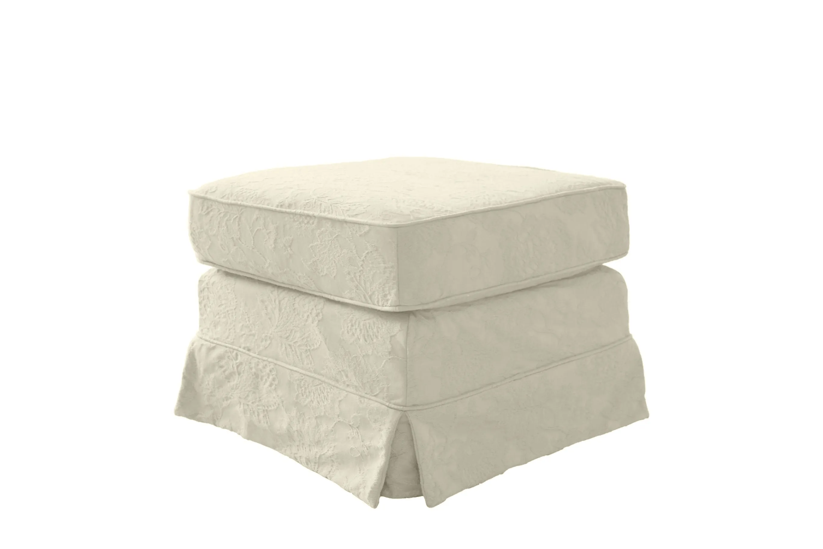 Albany | Footstool Extra Loose Cover | Shaftesbury Natural