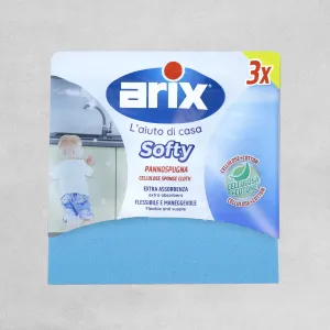 Arix Softy Cellulose Sponge Cleaning Cloths - 3pcs