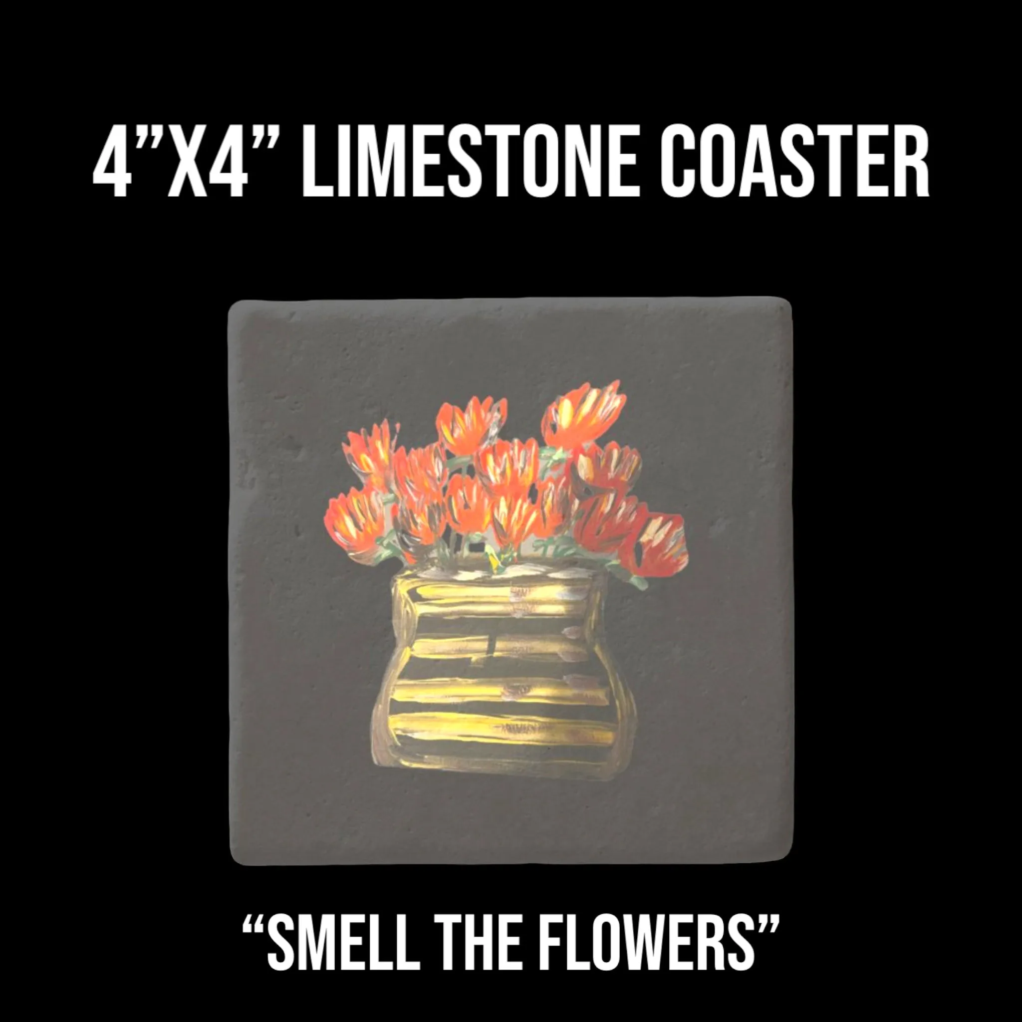 Assorted 4”x4” Limestone Coasters