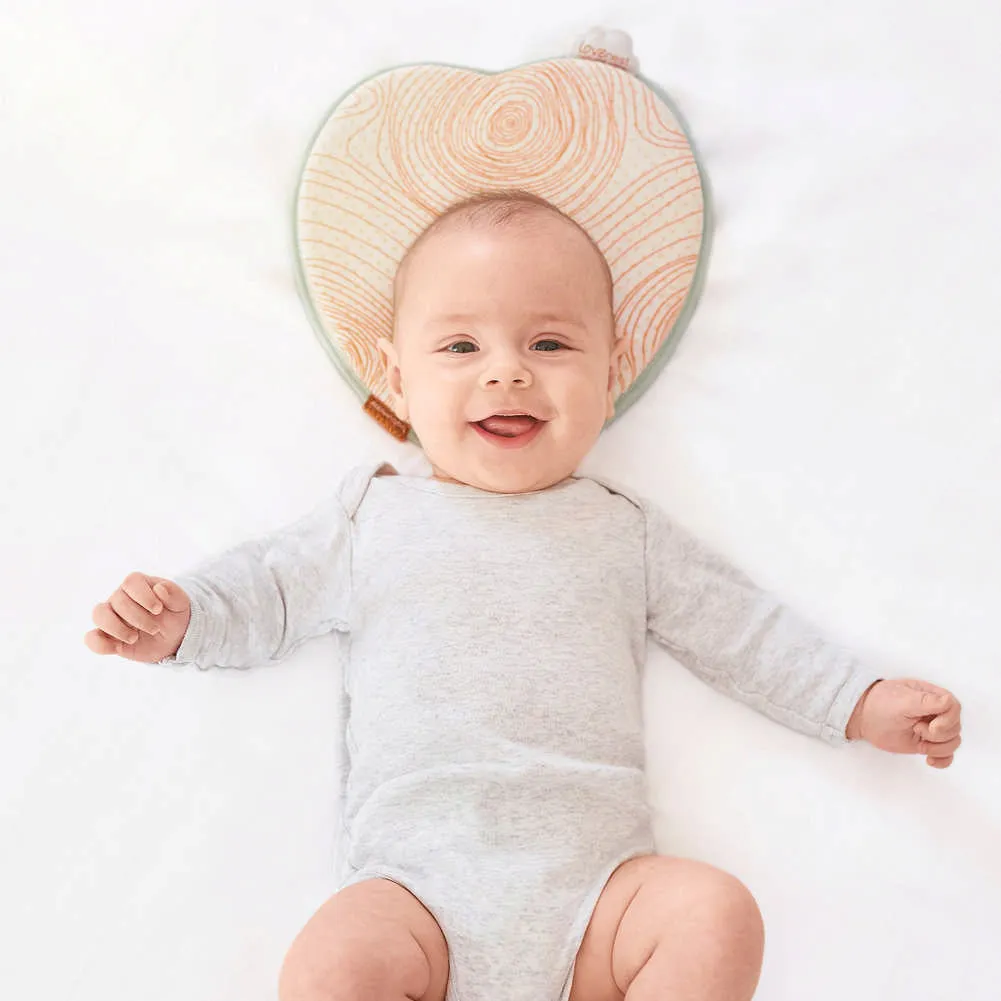 BabyMoov LoveNest Infant Head Support Pillow with Coptech Copper Thread Technology - Natural Care