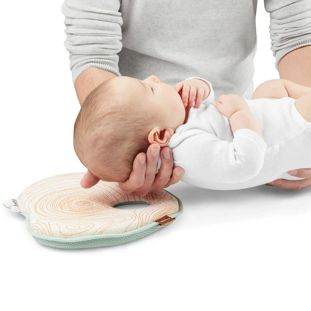 BabyMoov LoveNest Infant Head Support Pillow with Coptech Copper Thread Technology - Natural Care