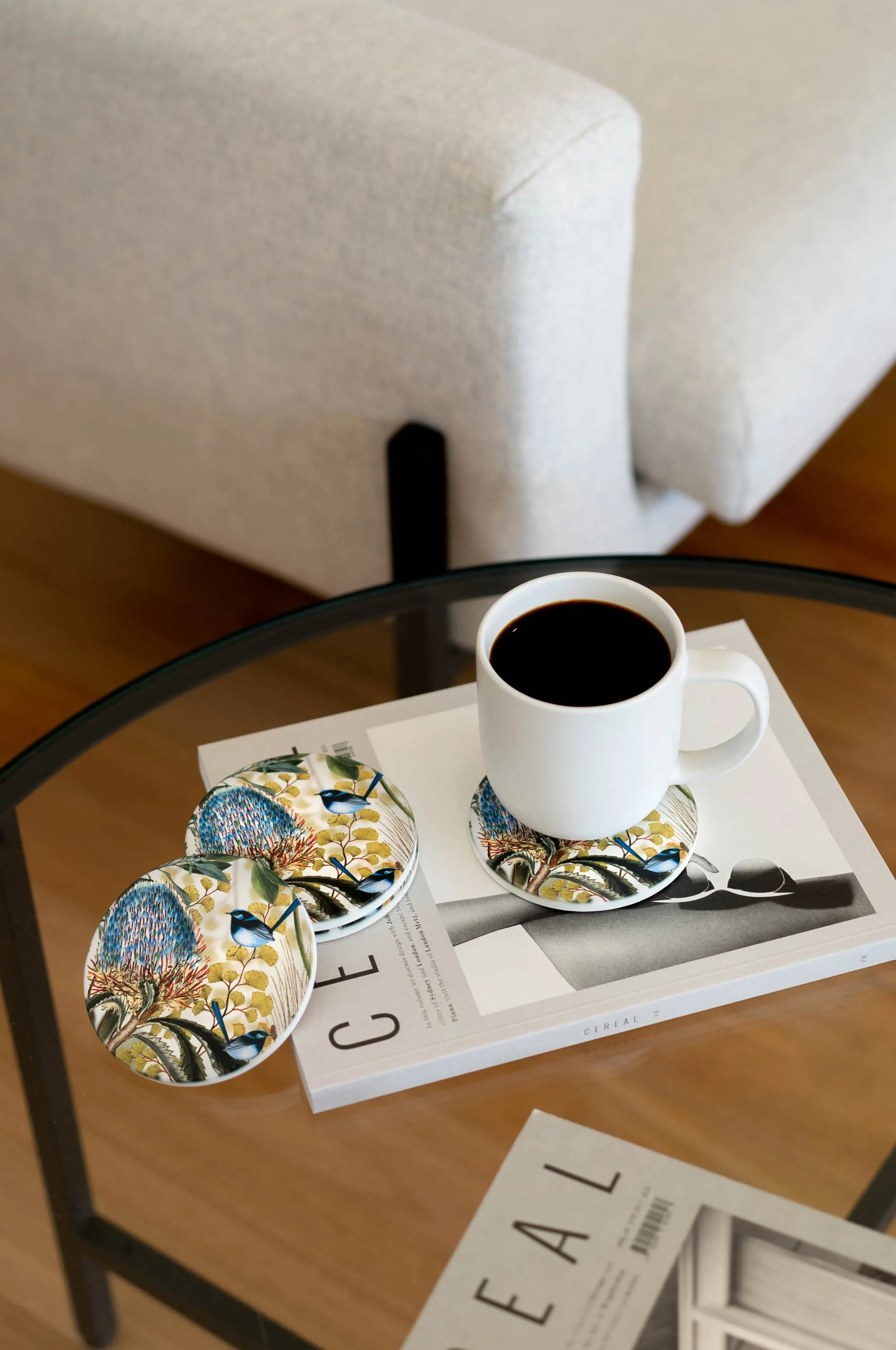 Banksia Ceramic Coaster