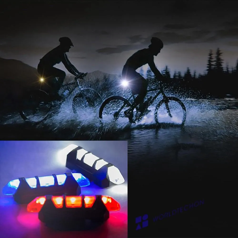 Bicycle Front Waterproof Rechargeable LED Light - Red