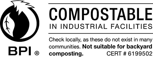 Biodegradable Compostable Bags by Aluf Plastics - 33 Gallon (50ct) ATSM #D6400 Approved - 100% Biodegradable for Industrial and Commerical Composting