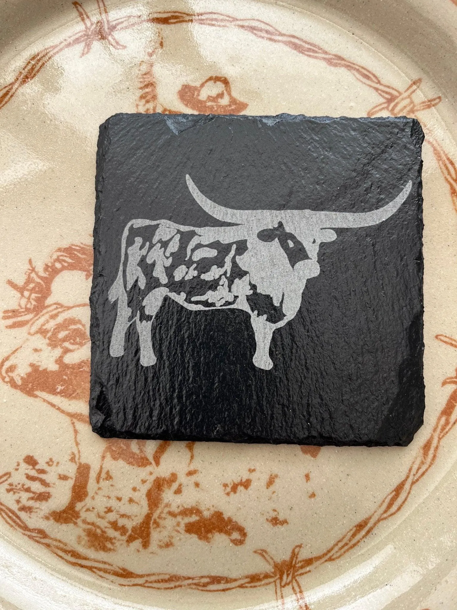 BMB Western Slate Coasters - 4-pc