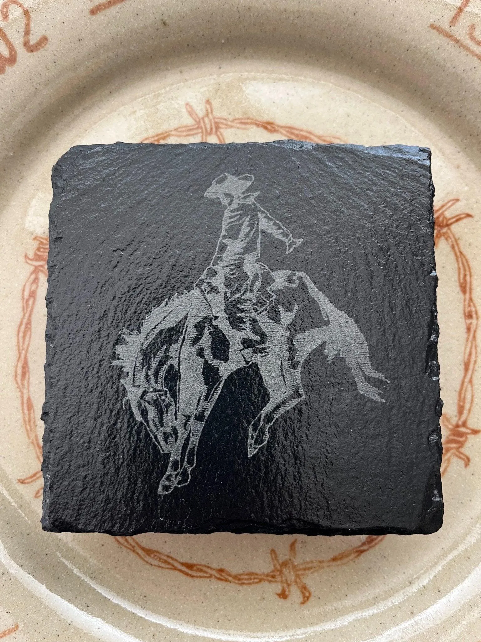 BMB Western Slate Coasters - 4-pc