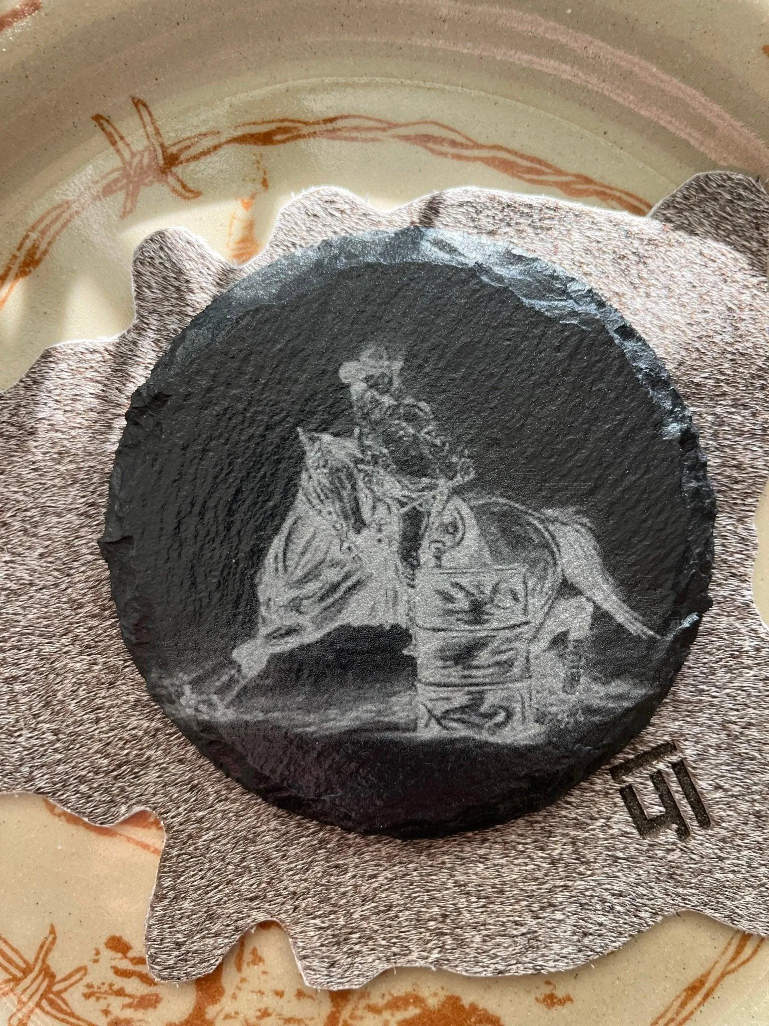 BMB Western Slate Coasters - 4-pc