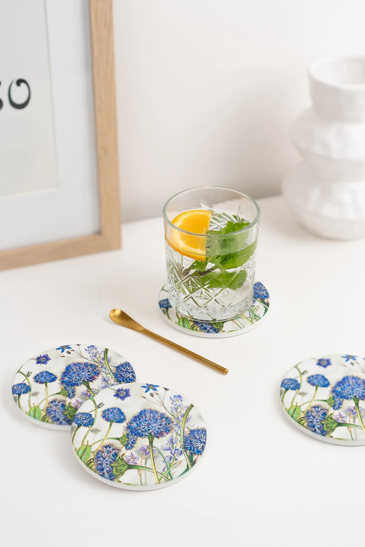 Brunonia Australis Ceramic Coaster