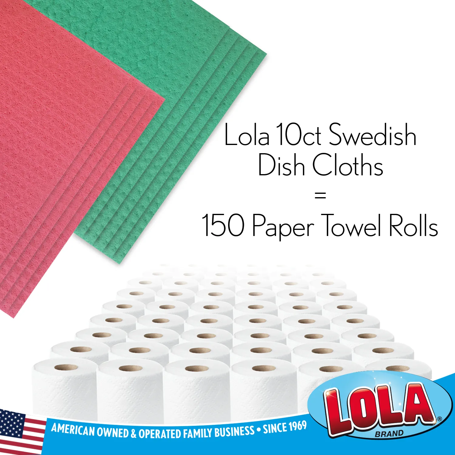 Cellulose Sponge Cloths aka "Swedish Cloth"- 2 pack