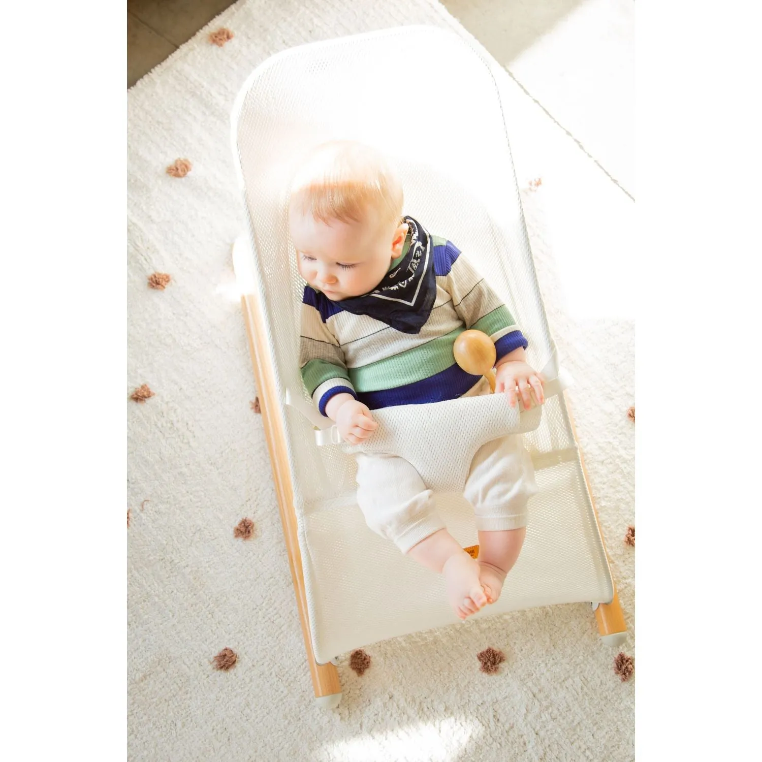 Childhome Evolux Bouncer - Natural White