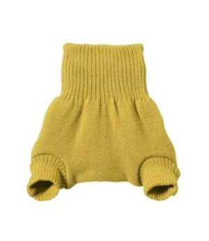 Disana Organic Merino Wool Knitted Nappy Cover, Curry