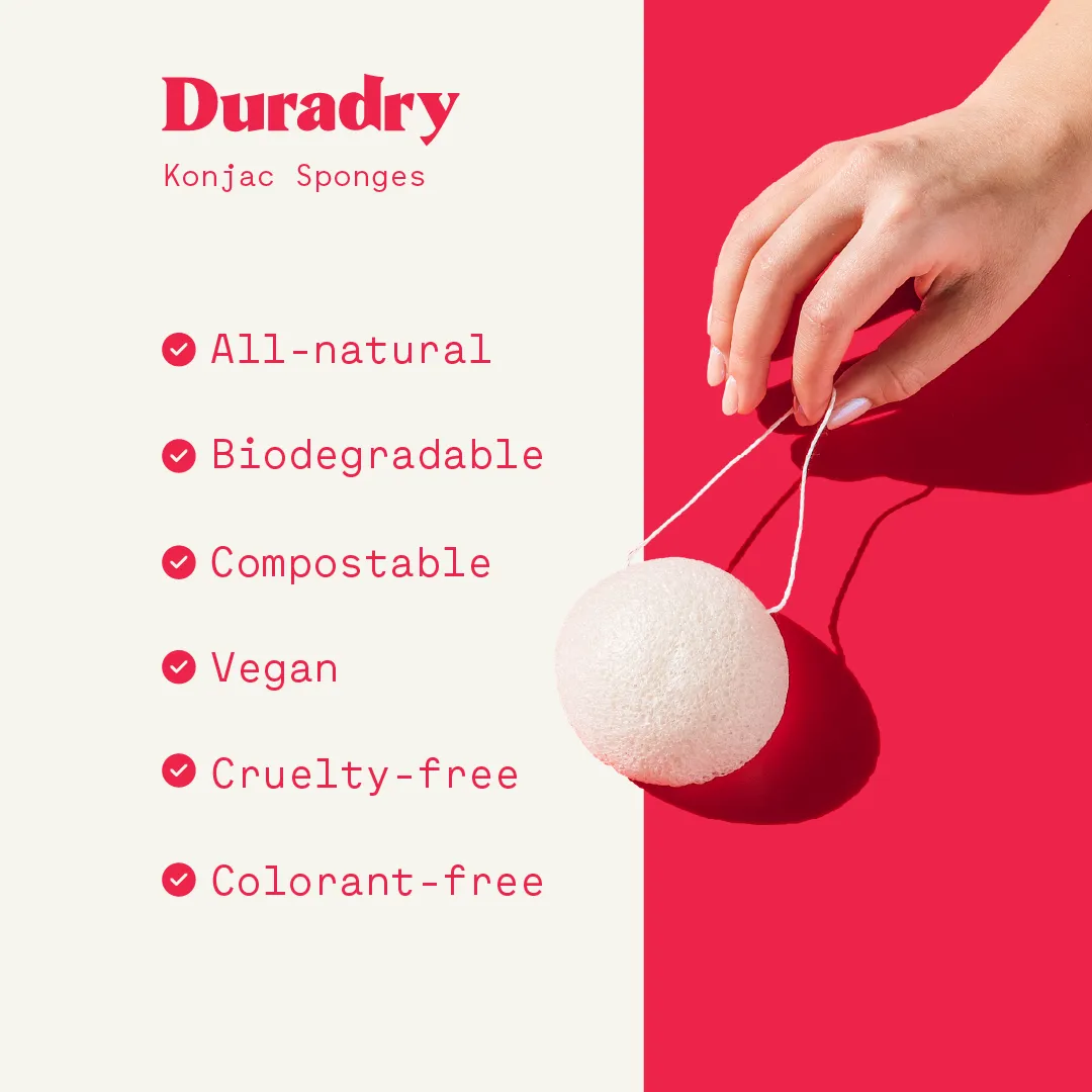 Duradry Konjac Sponges (4-Pk)