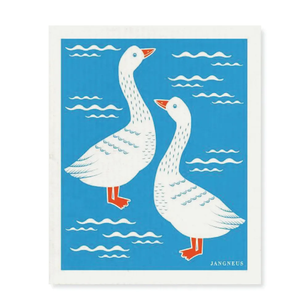 Geese - Turquoise - The Amazing Swedish Dish Cloth