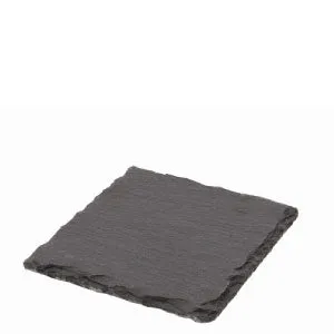 Genware Natural Edge Slate Platter 10 X 10cm- Pack 12