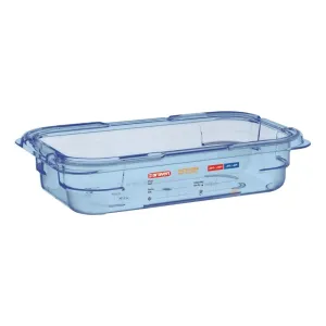 GP574 Araven ABS Food Storage Container Blue GN 1/4 65mm