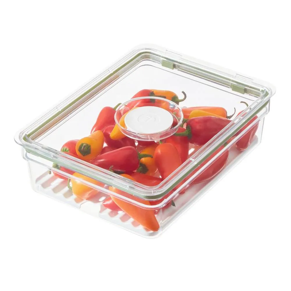 iDesign Fridge Container with Insert Tray Large Short