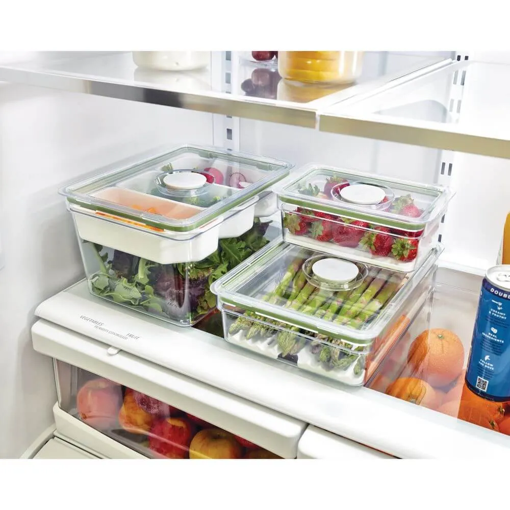 iDesign Fridge Container with Insert Tray Large Short