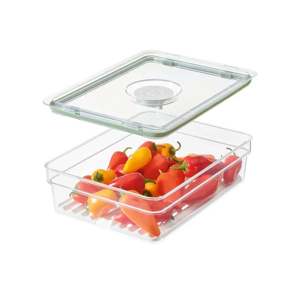 iDesign Fridge Container with Insert Tray Large Short