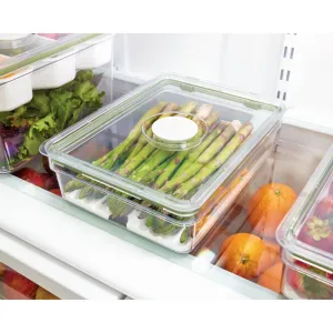 iDesign Fridge Container with Insert Tray Large Short