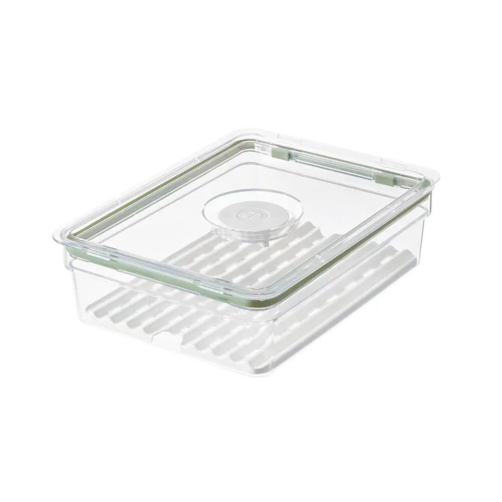 iDesign Fridge Container with Insert Tray Large Short