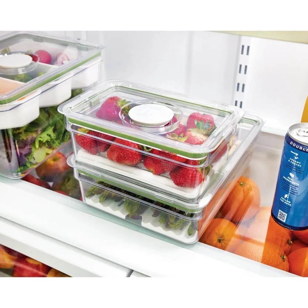 iDesign Fridge Container with Insert Tray Large Short