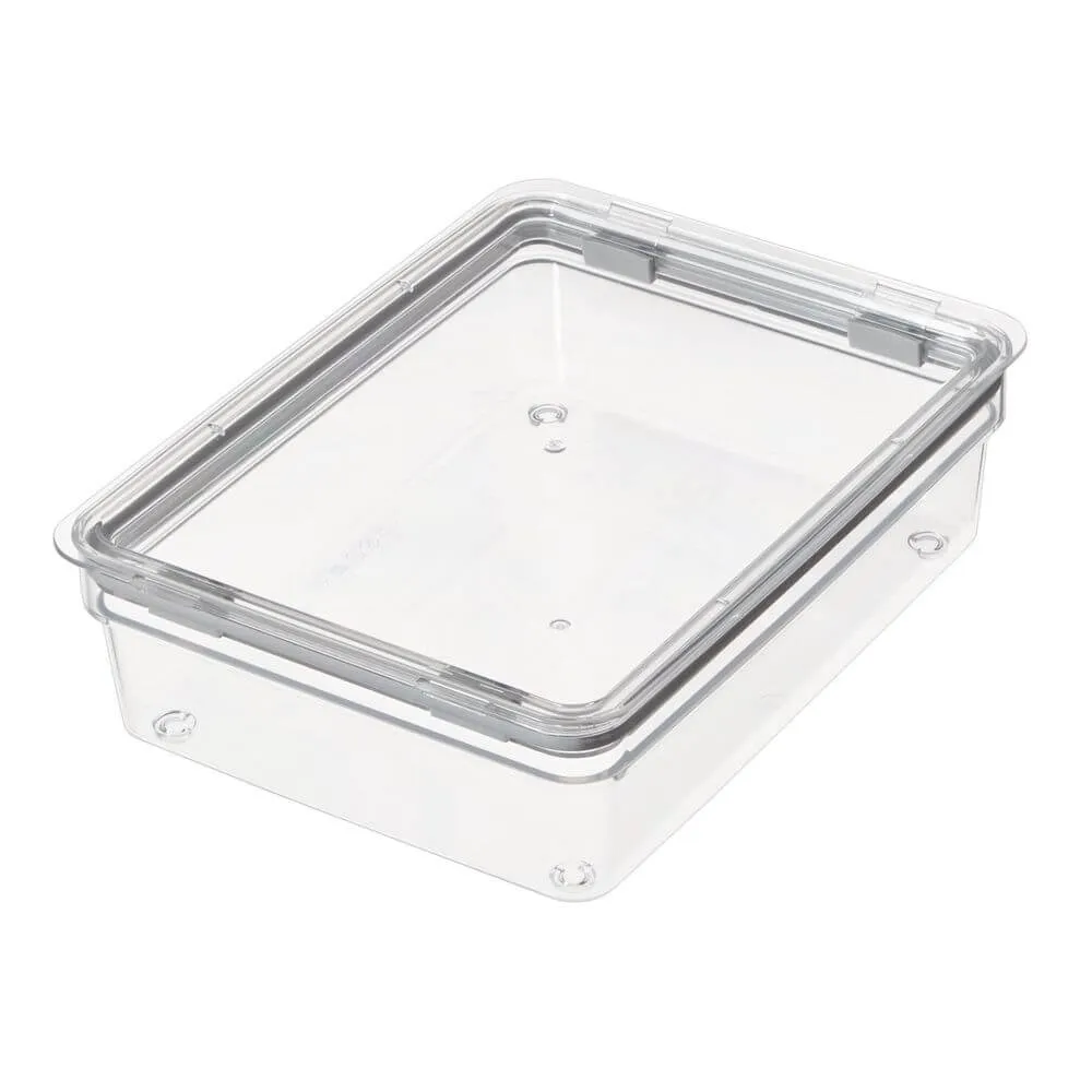 iDesign Pantry Container with Clear Lid Large Short