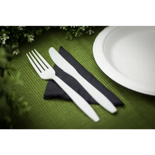 Karat Earth PLA Heavy Weight Compostable Forks, Natural - 1,000 pcs