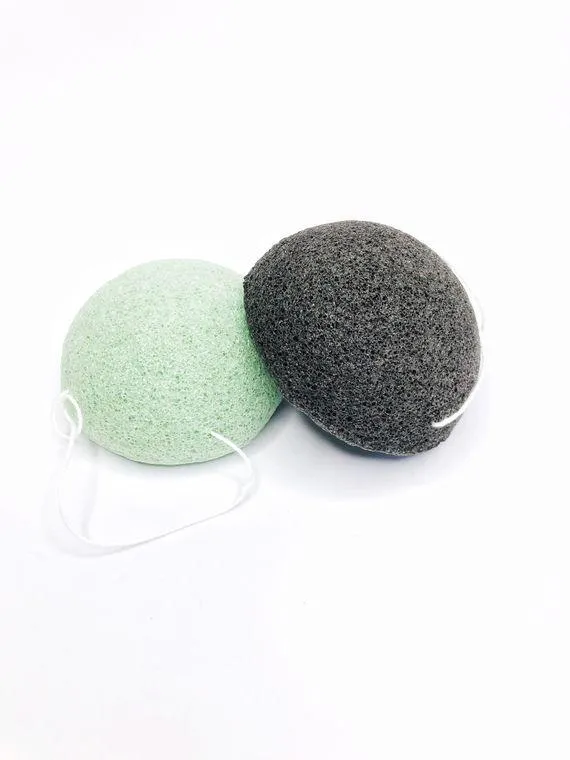 Konjac Sponge Biodegradable - Charcoal | Eco Friendly Gift | Zero Waste | Vegan