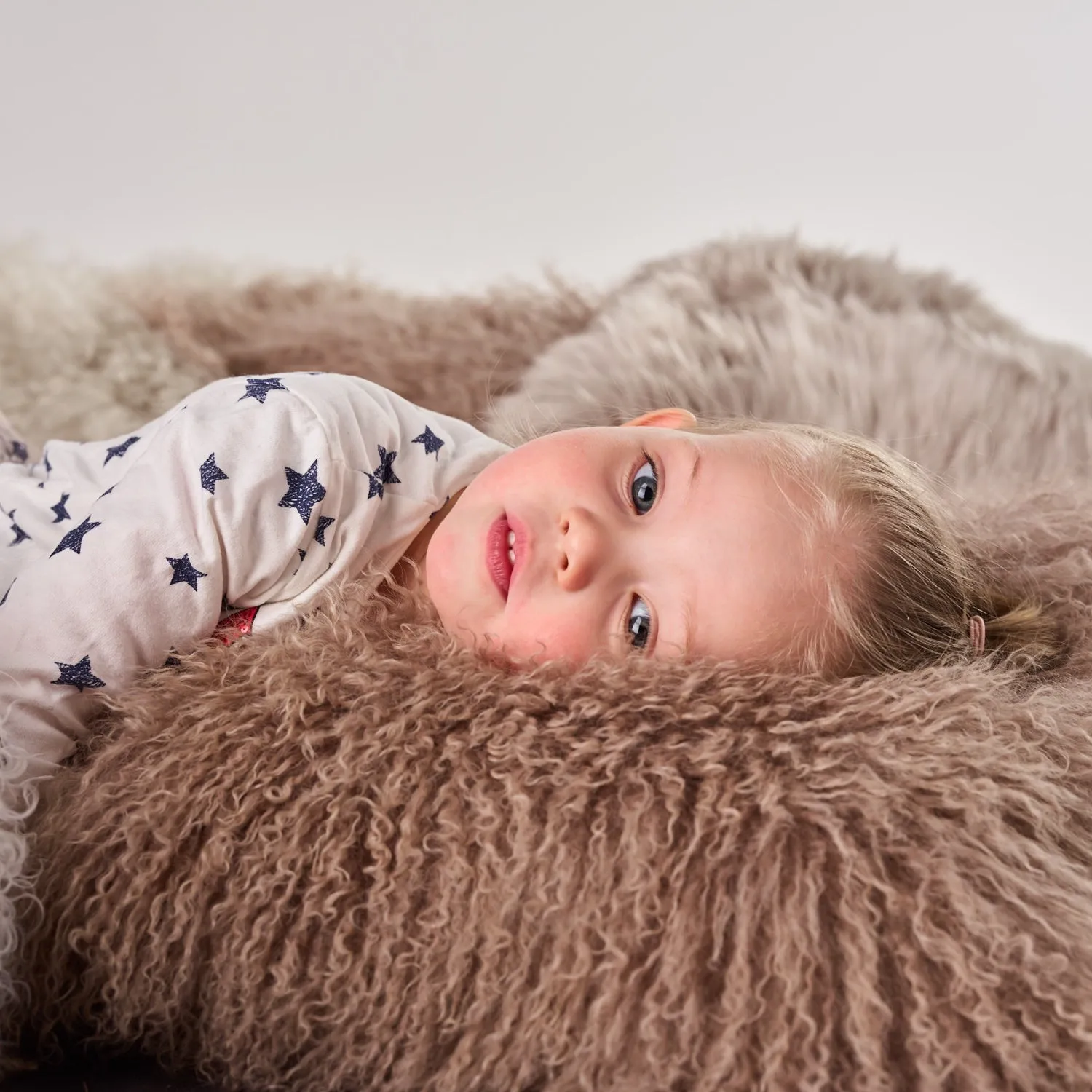 Long Wool Mongolian Sheepskin Cushion Covers