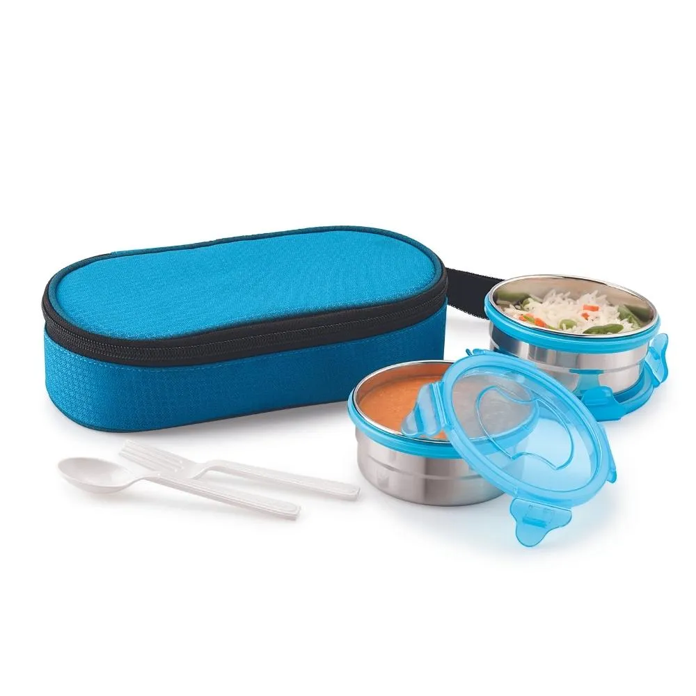 Magnus Viva 2 Airtight and Leakproof Lunch Box with Bag, 600 ml