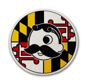 Maryland Flag with Natty Boh Logo / Cork Coaster