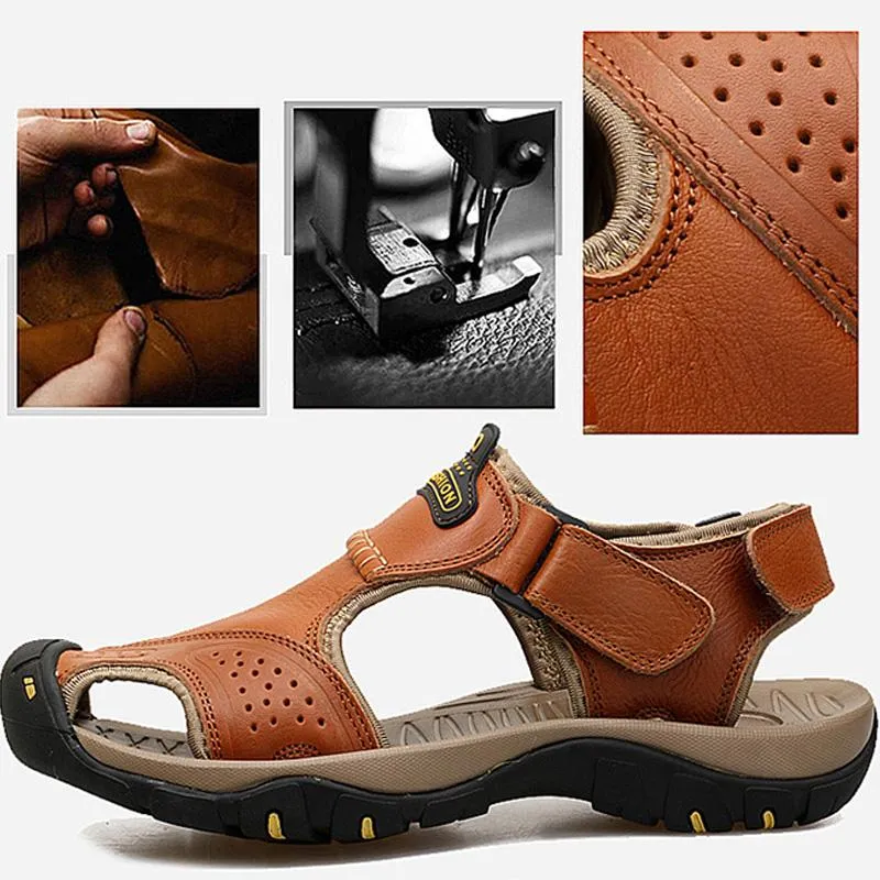 Men's Leather Double Wear Beach Sandals 15410483Z