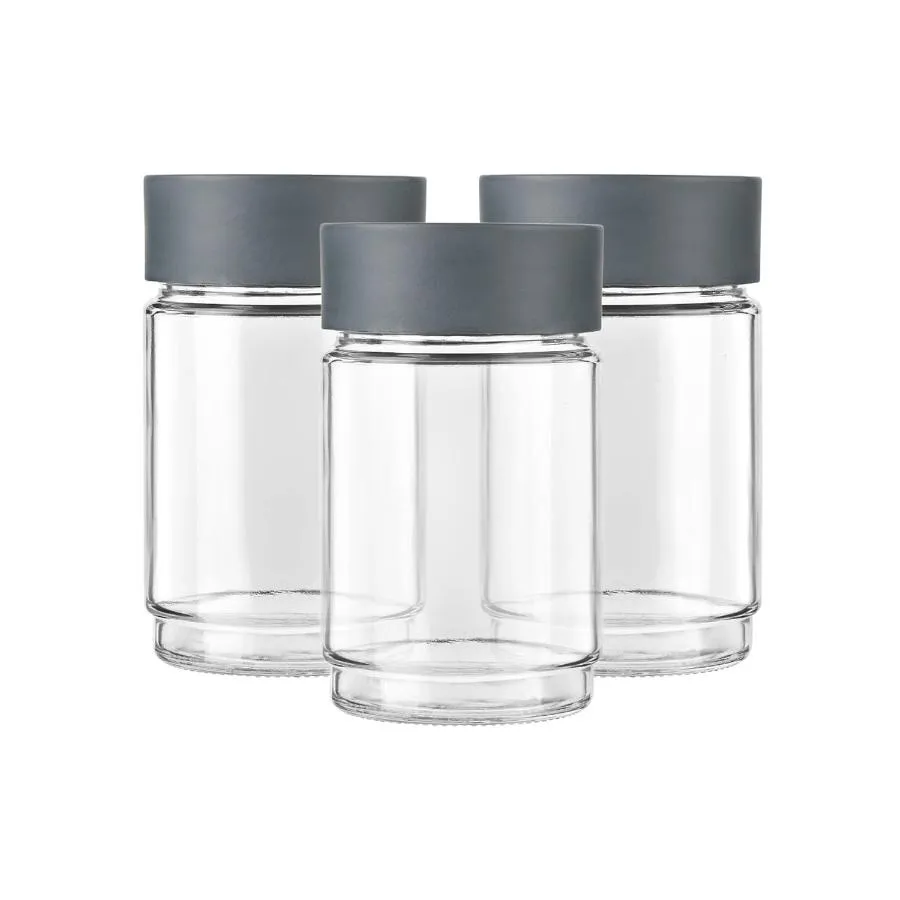 Modustack Glassy Storage Jar, Set of 3