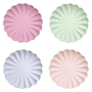 Multicolor Large Eco Paper Plates - Pack of 8