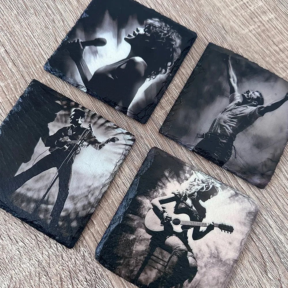 Music Legends Slate Coasters - Elvis