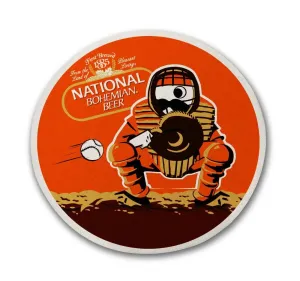 Natty Boh Baseball Catcher / Cork Coaster